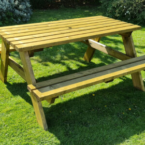 iAhşap Bank Ahşap Yemek Masası Piknik Masası 70x150 cm