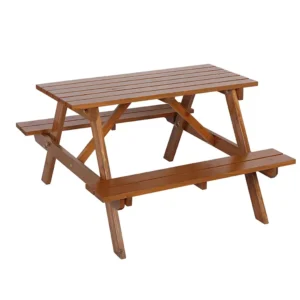 iAhşap Bank Ahşap Yemek Masası Piknik Masası 62x120 cm no 1